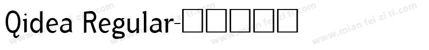 Qidea Regular字体转换